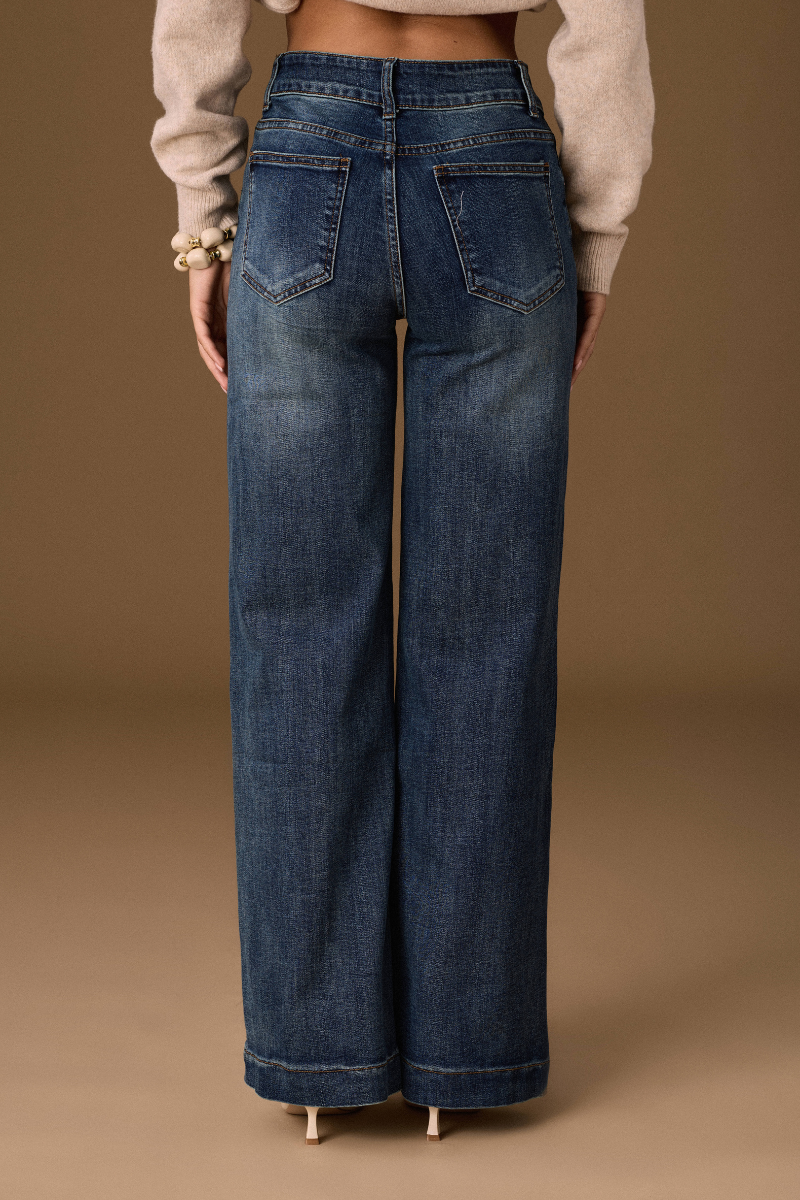 Jeans Riga Zampa denim|Colore:Denim