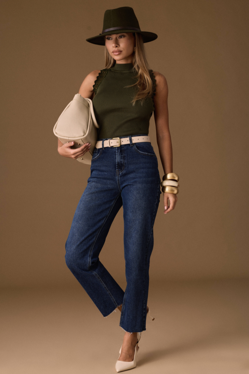 Jeans Taglio Vivo denim|Colore:Denim