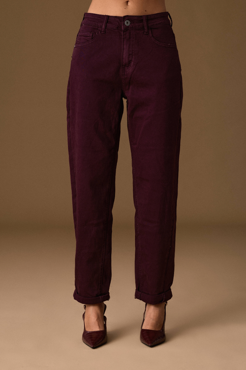 Panalone Boyfriend Vinaccio|Colore:Vinaccio
