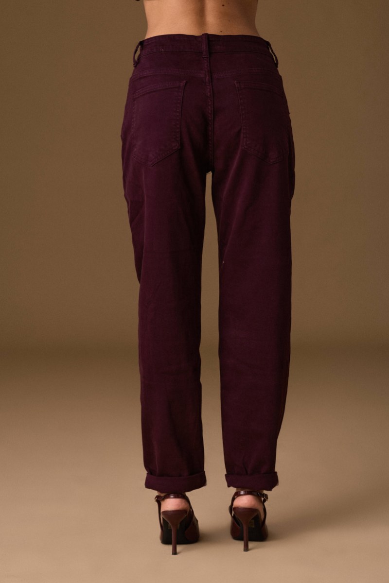 Panalone Boyfriend Vinaccio|Colore:Vinaccio