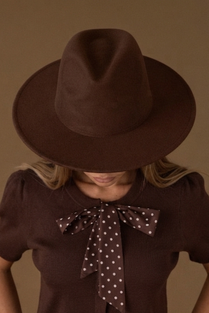 Cappello Falda Larga testa di moro|Colore:Testa di moro