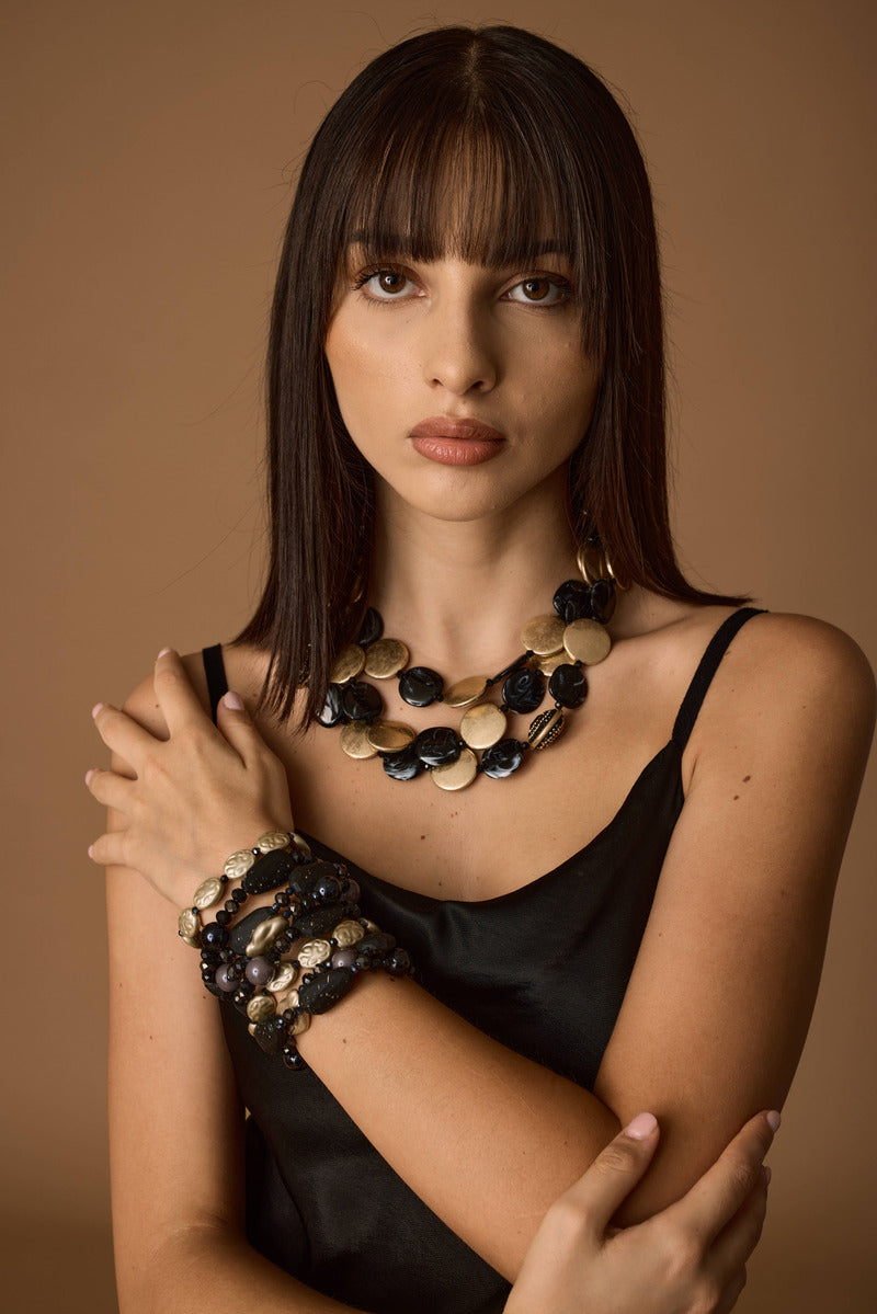 Collana Esmeralda nero|Colore:Nero