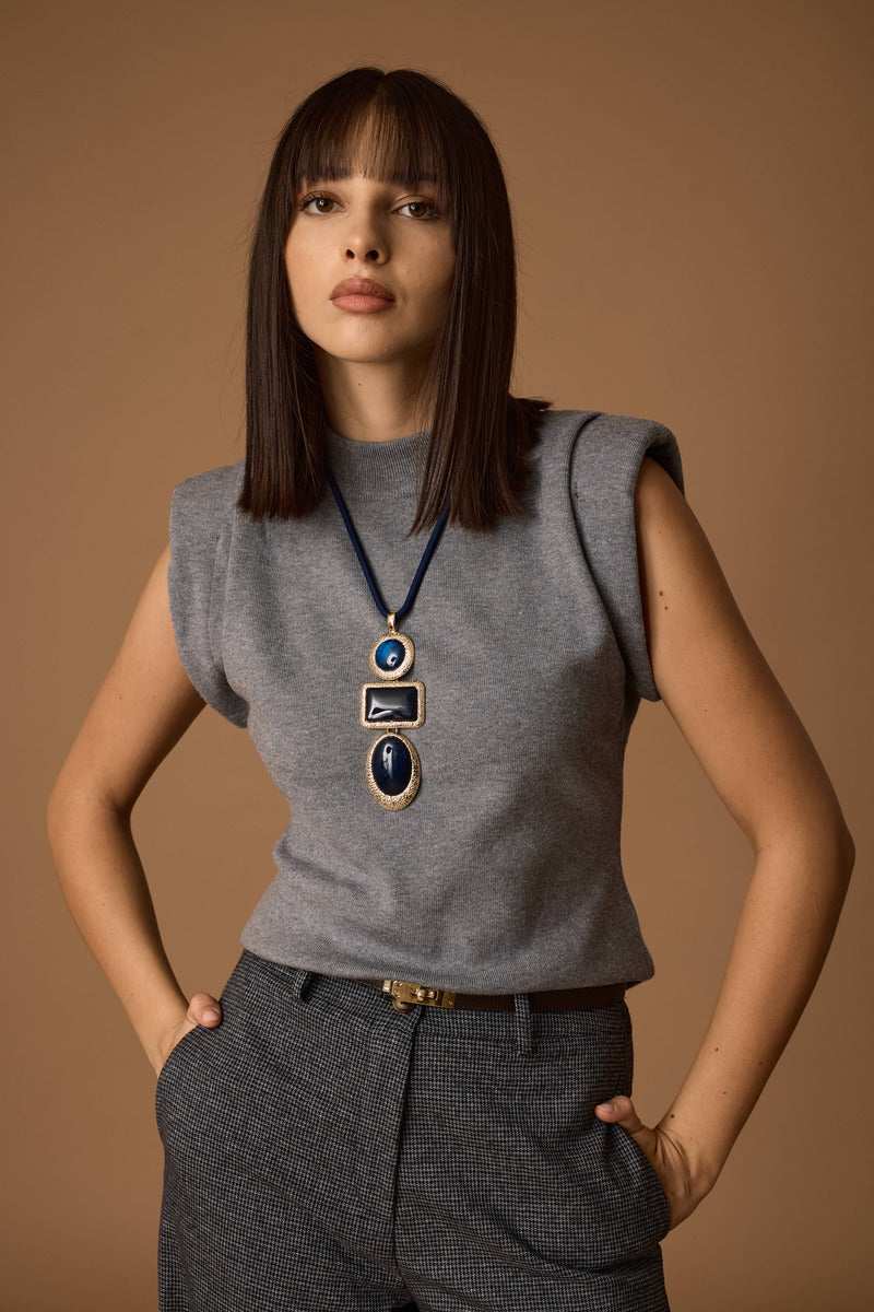 Maglia Con Spalline grigio|Colore:Grigio