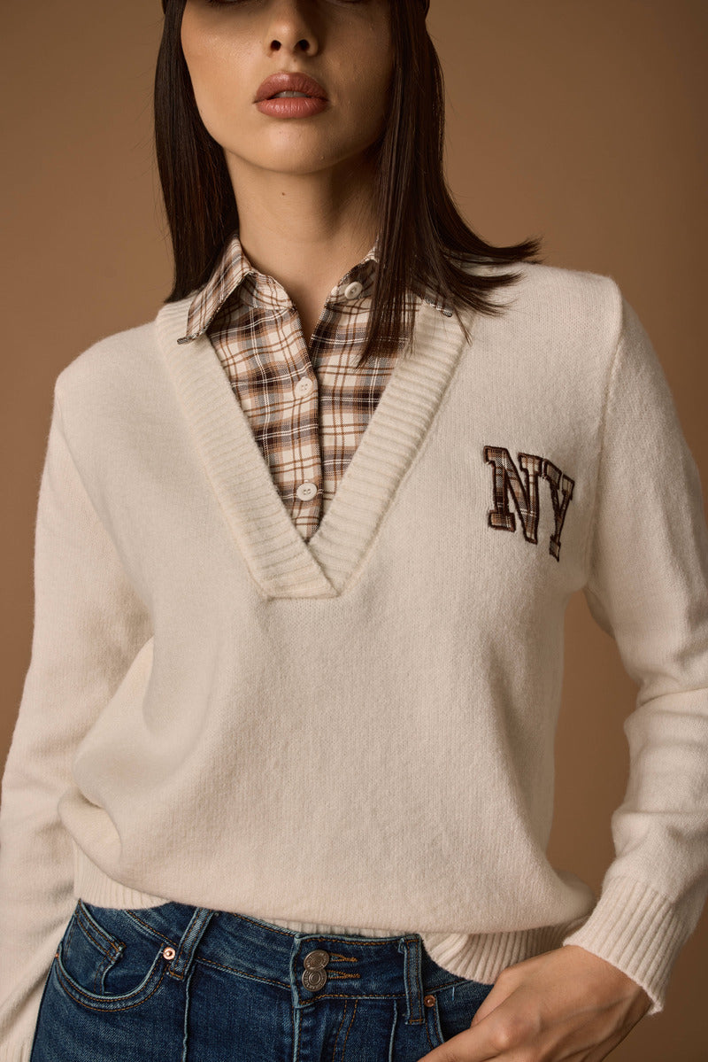 Pull NY Testa di moro|Colore:Testa di moro