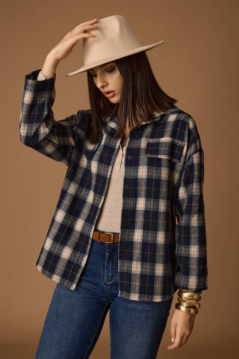 Camicia Quadri blu|Colore:Blu
