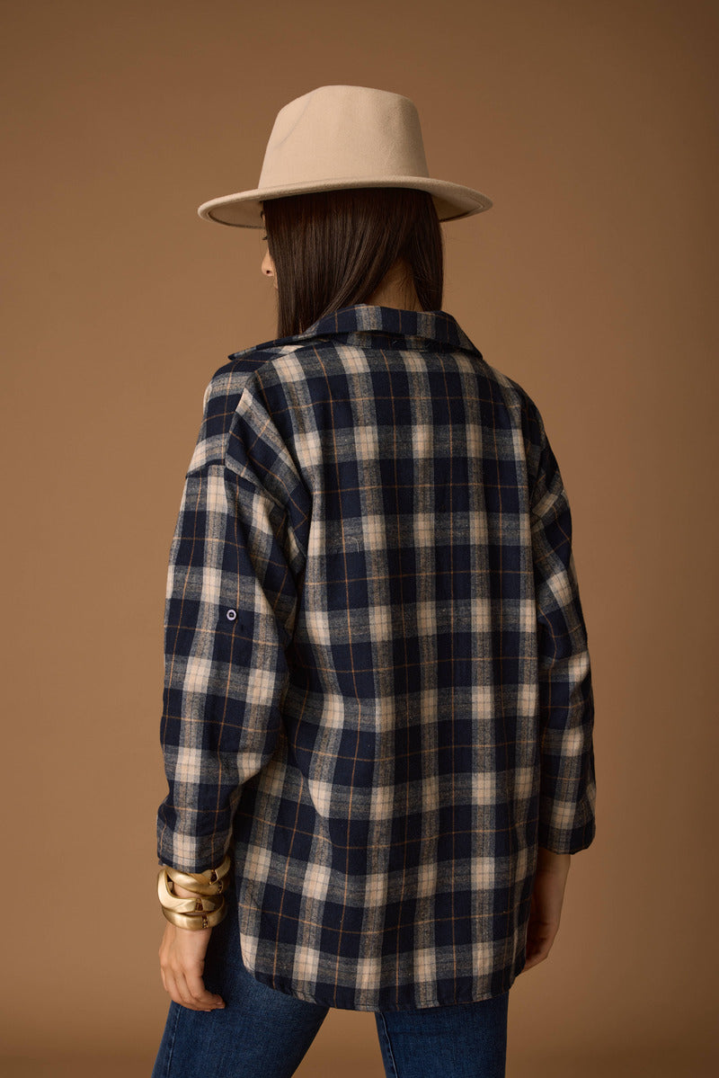 Camicia Quadri blu|Colore:Blu