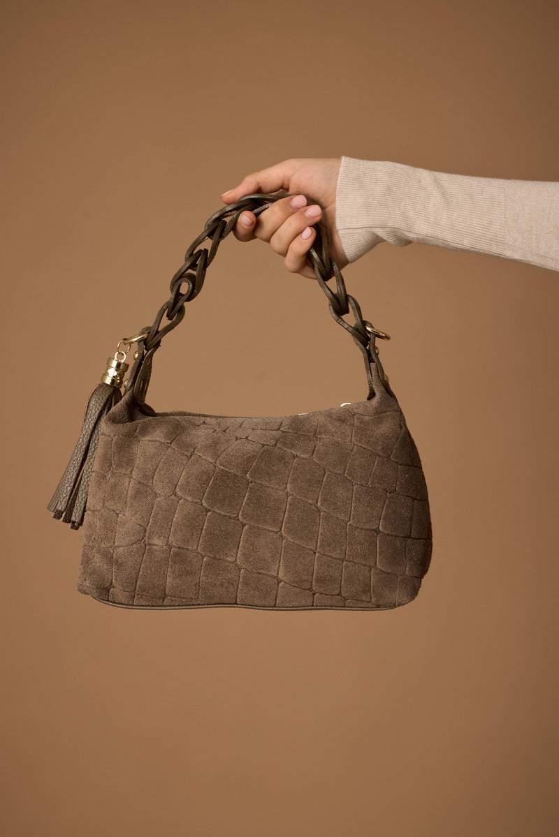 Borsa Lara taupe|Colore:Taupe
