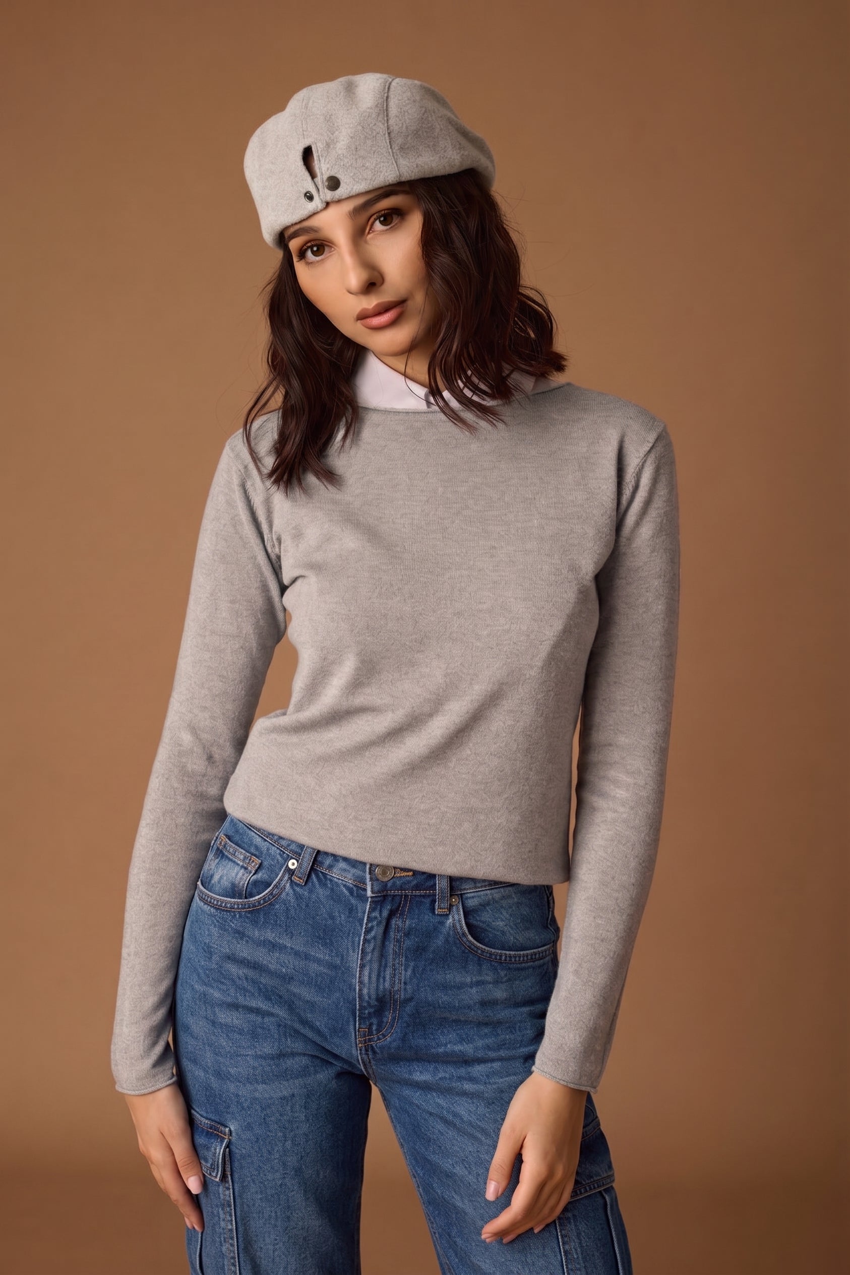 Pull Basic grigio chiaro|Colore:Grigio chiaro