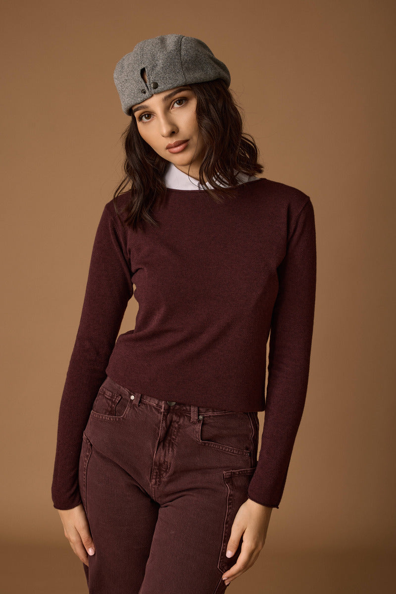 Pull Basic vinaccio|Colore:Vinaccio