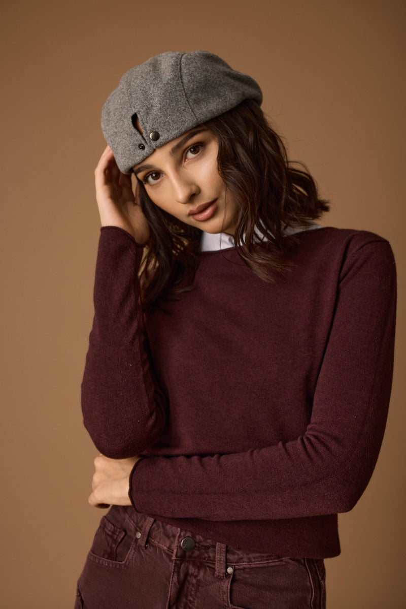Pull Basic vinaccio|Colore:Vinaccio