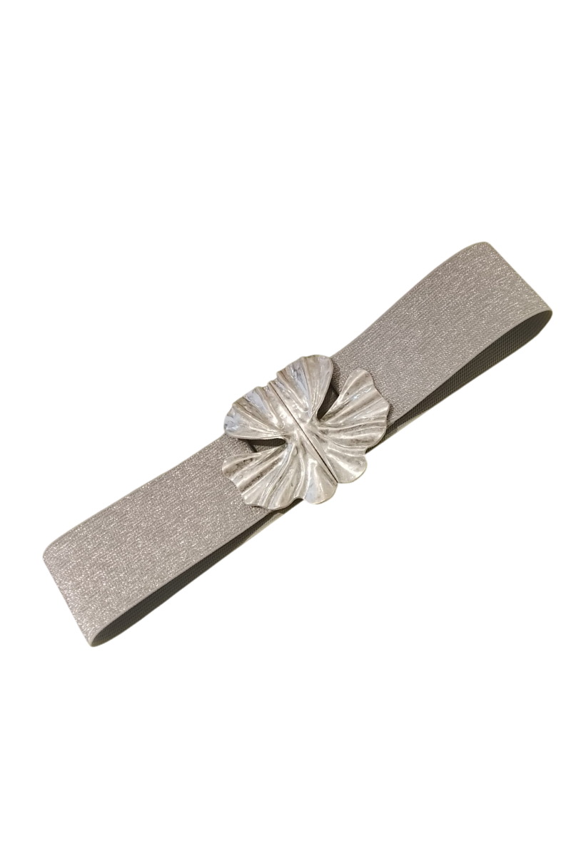 Cintura Lurex Fiore argento|Colore:Argento