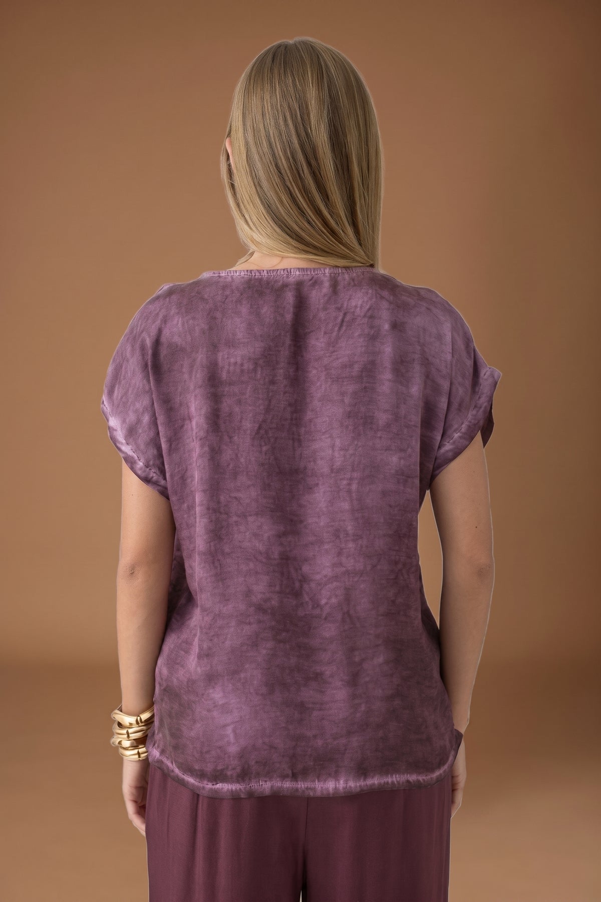 Blusa Combinata malva|Colore:Malva