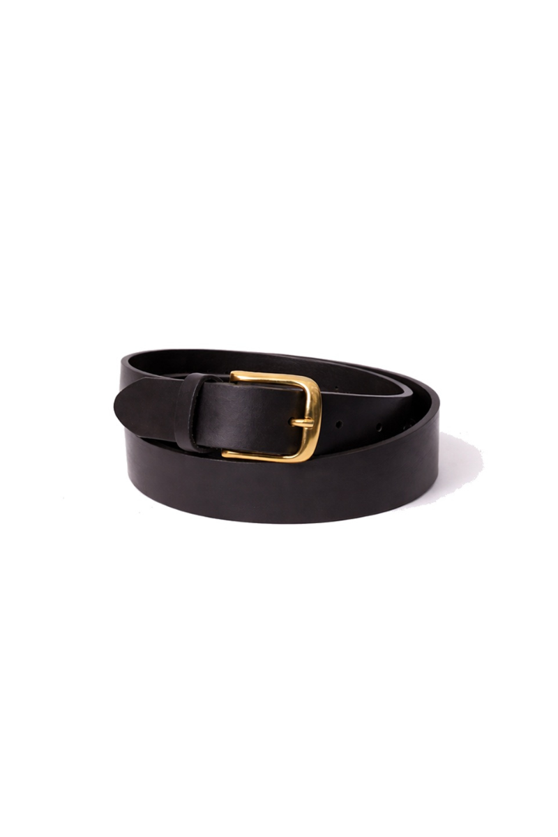 Cintura In Pelle Nero|Colore:Nero
