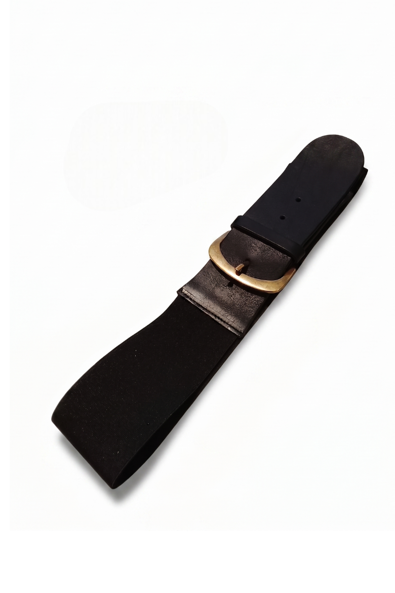 Cinturone Elastico nero|Colore:Nero