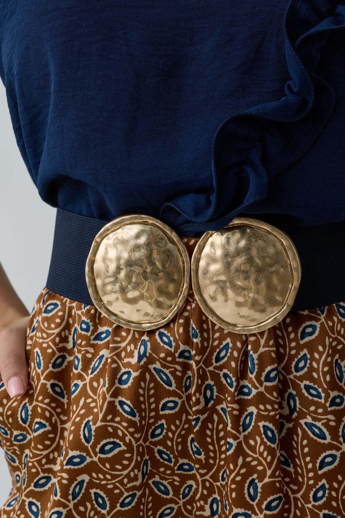 Cintura Con Placche blu|Colore:Blu
