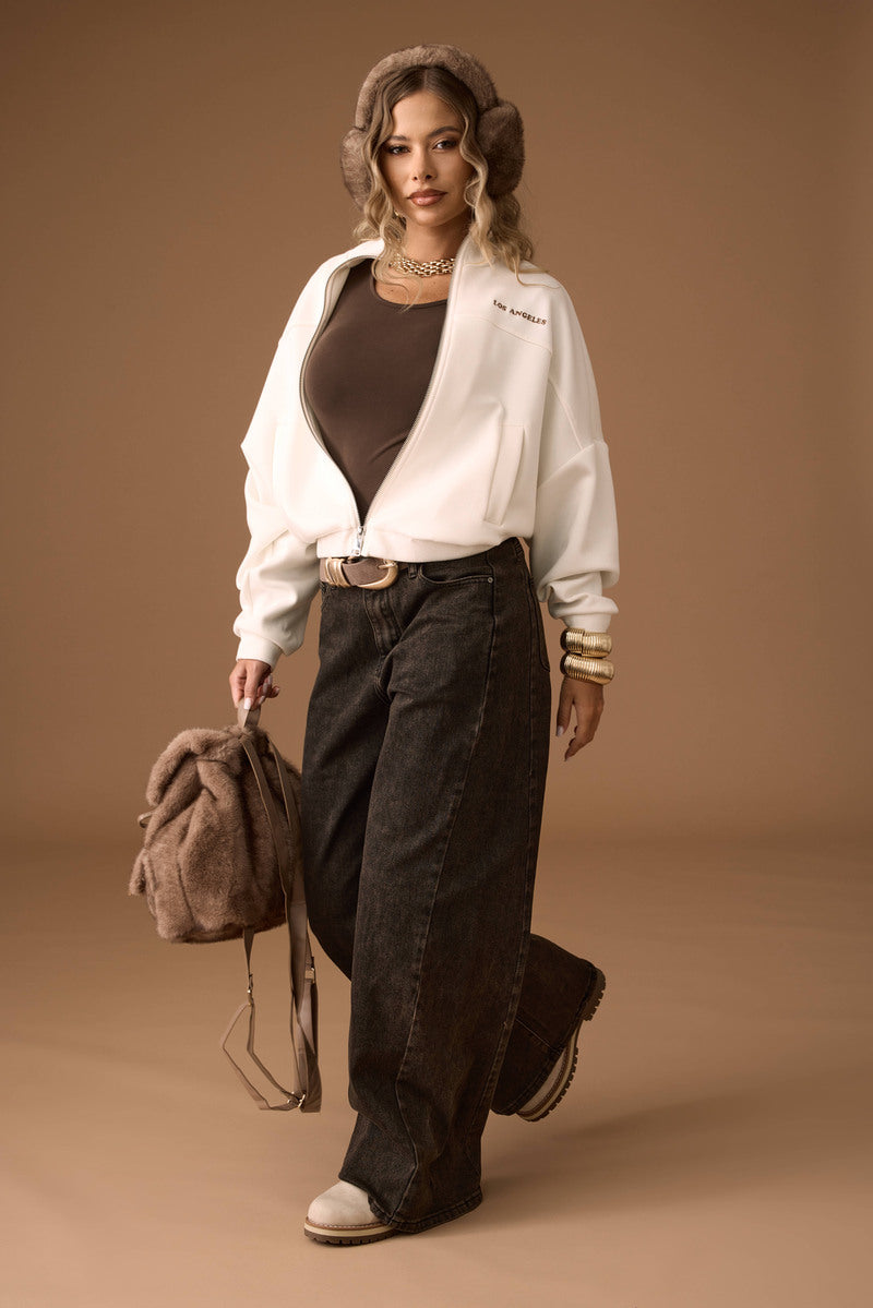Jeans Straight Fit sabbia testa di moro|Colore:Sabbia testa di moro