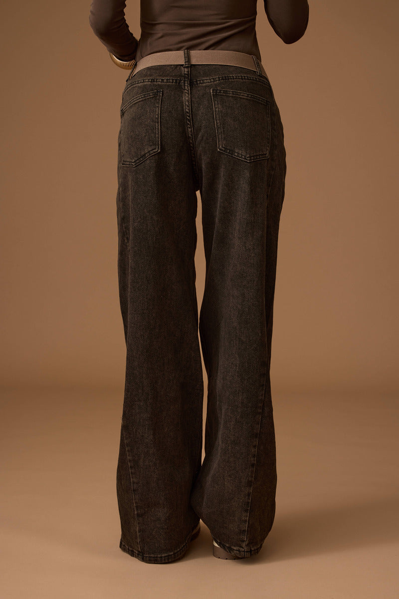 Jeans Straight Fit sabbia testa di moro|Colore:Sabbia testa di moro