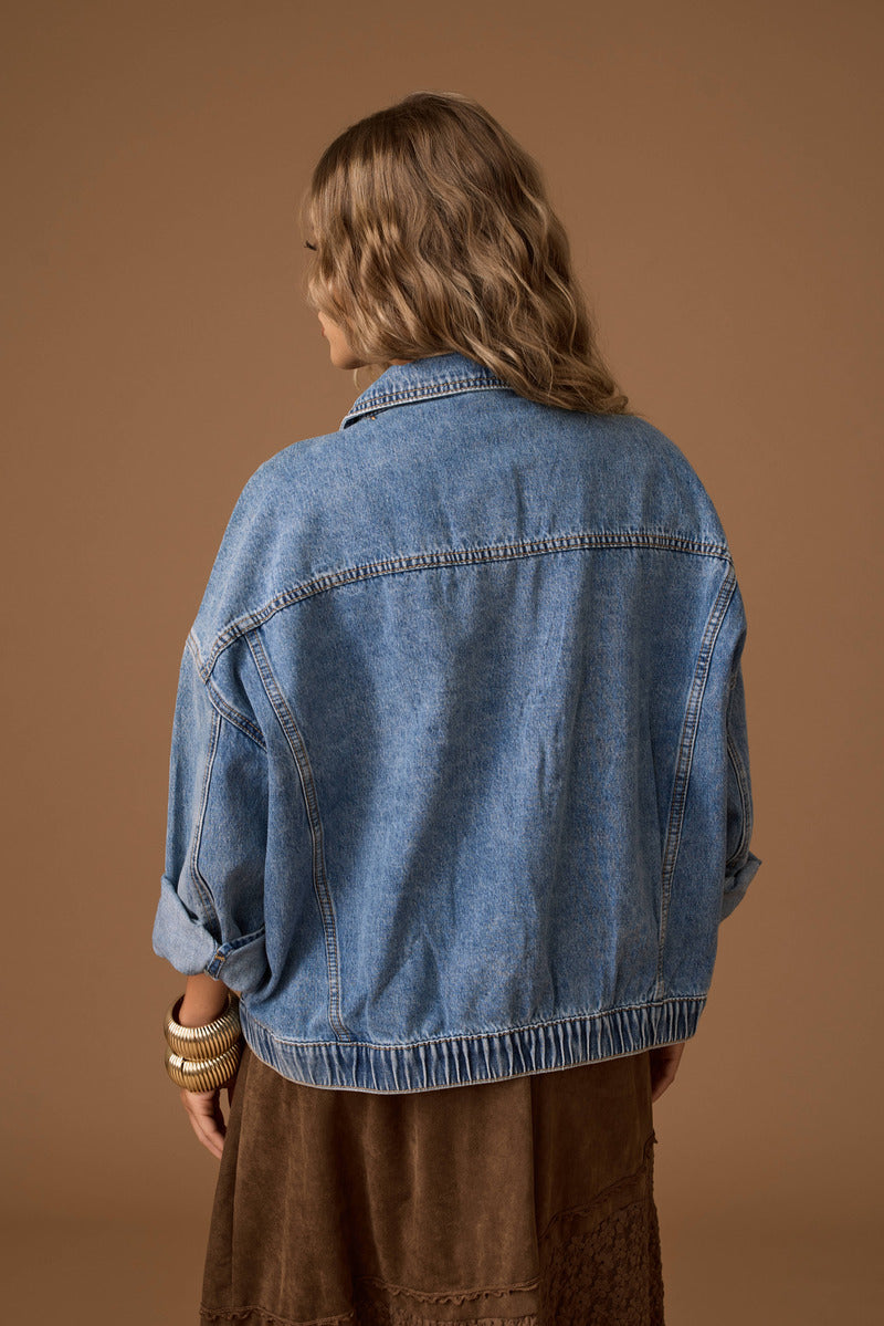 Giubbino Denim Kylie denim|Colore:Denim