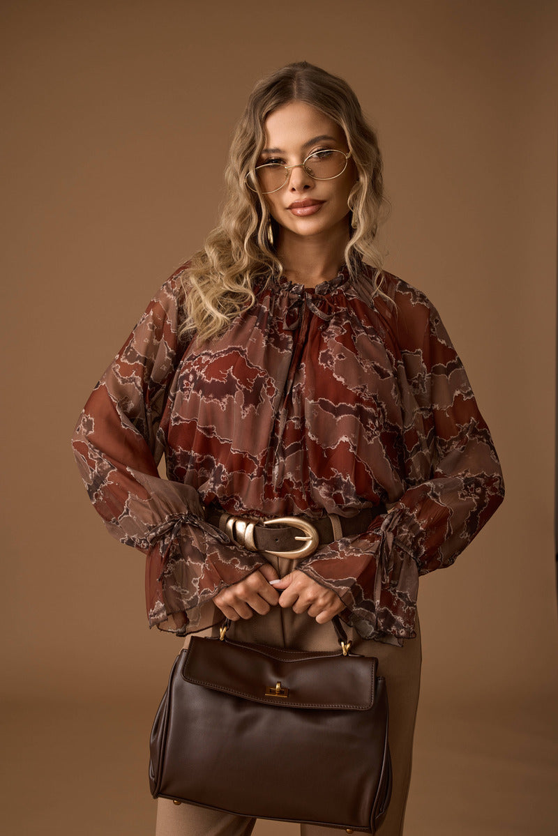 Blusa Camouflage tabacco|Colore:Tabacco