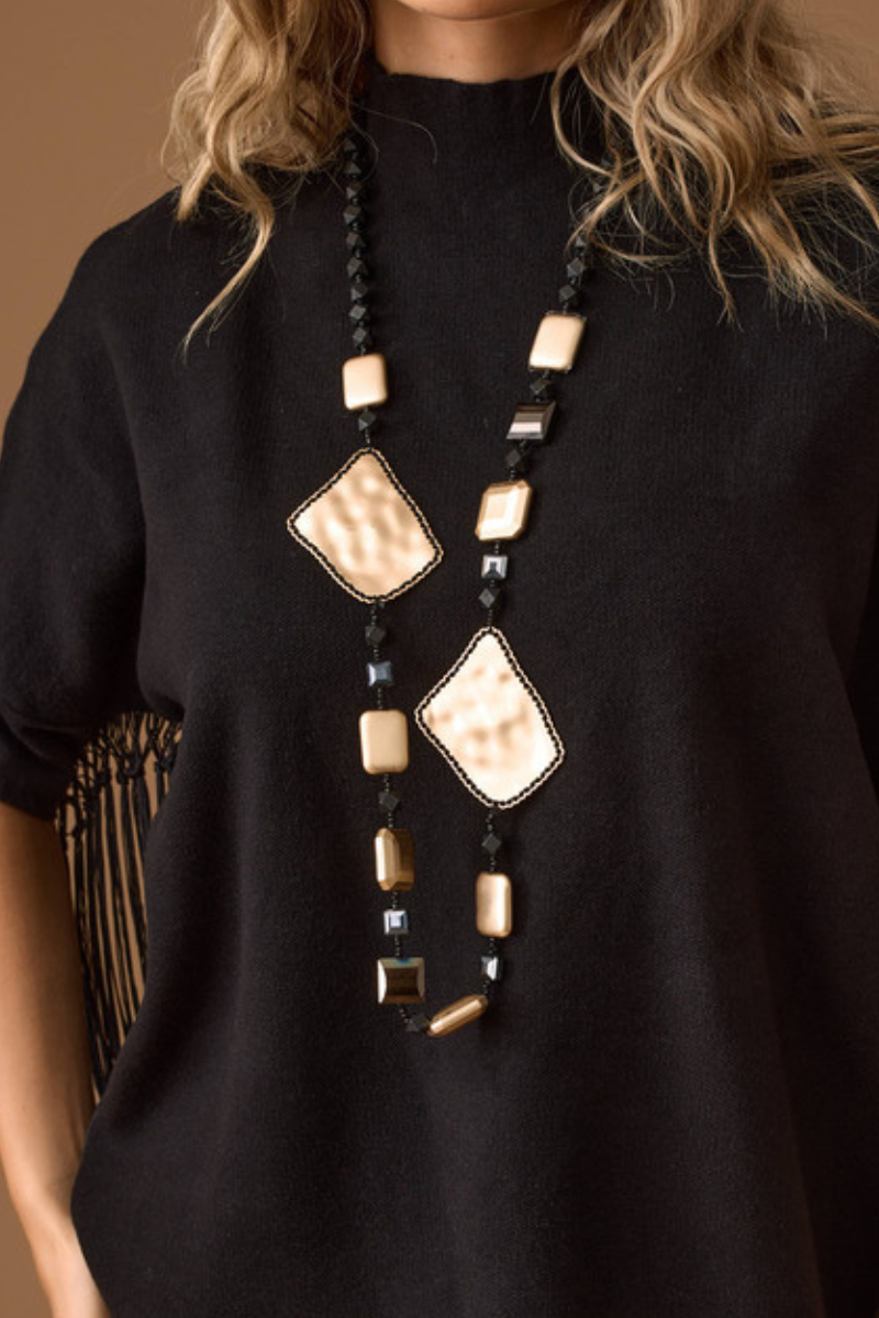 Collana Geometric Nero|Colore:Nero