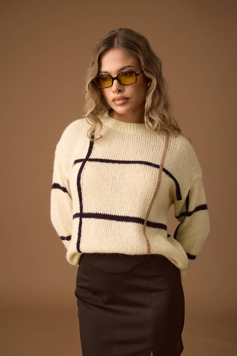 Pull Mondrian Giallo|Colore:Giallo