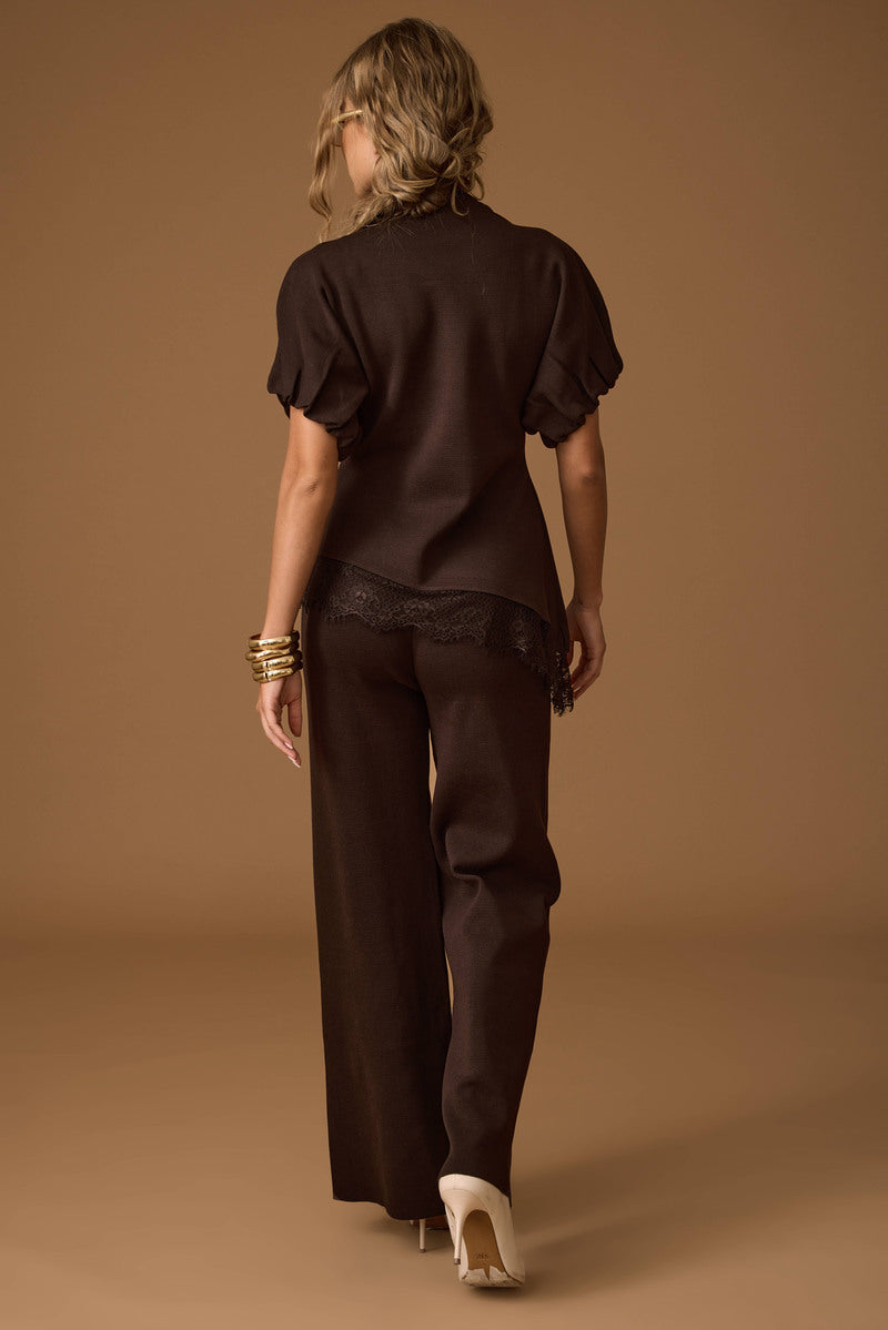 Coordinato Con Pizzo testa di moro|Colore:Testa di moro