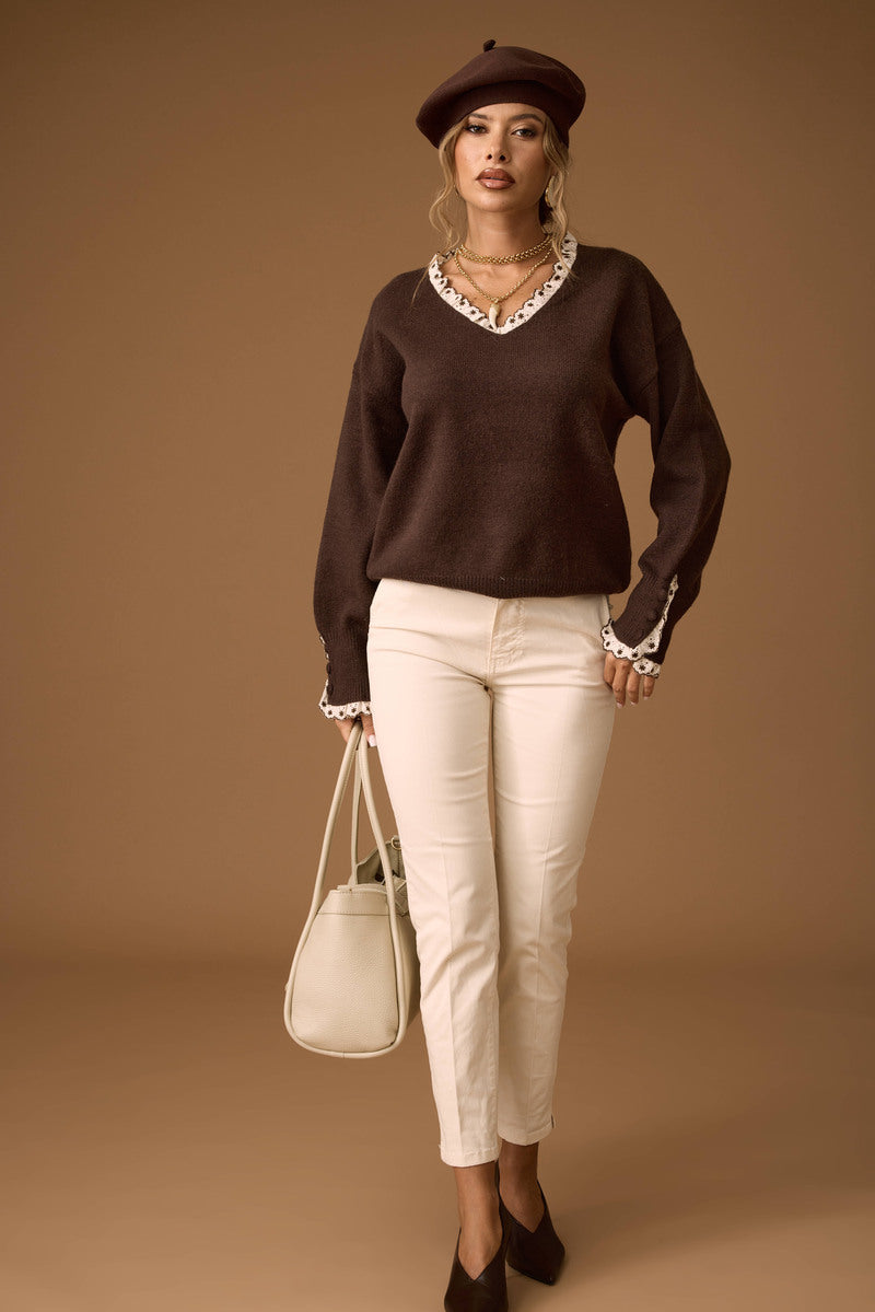 Pantalone Basic burro|Colore:Burro