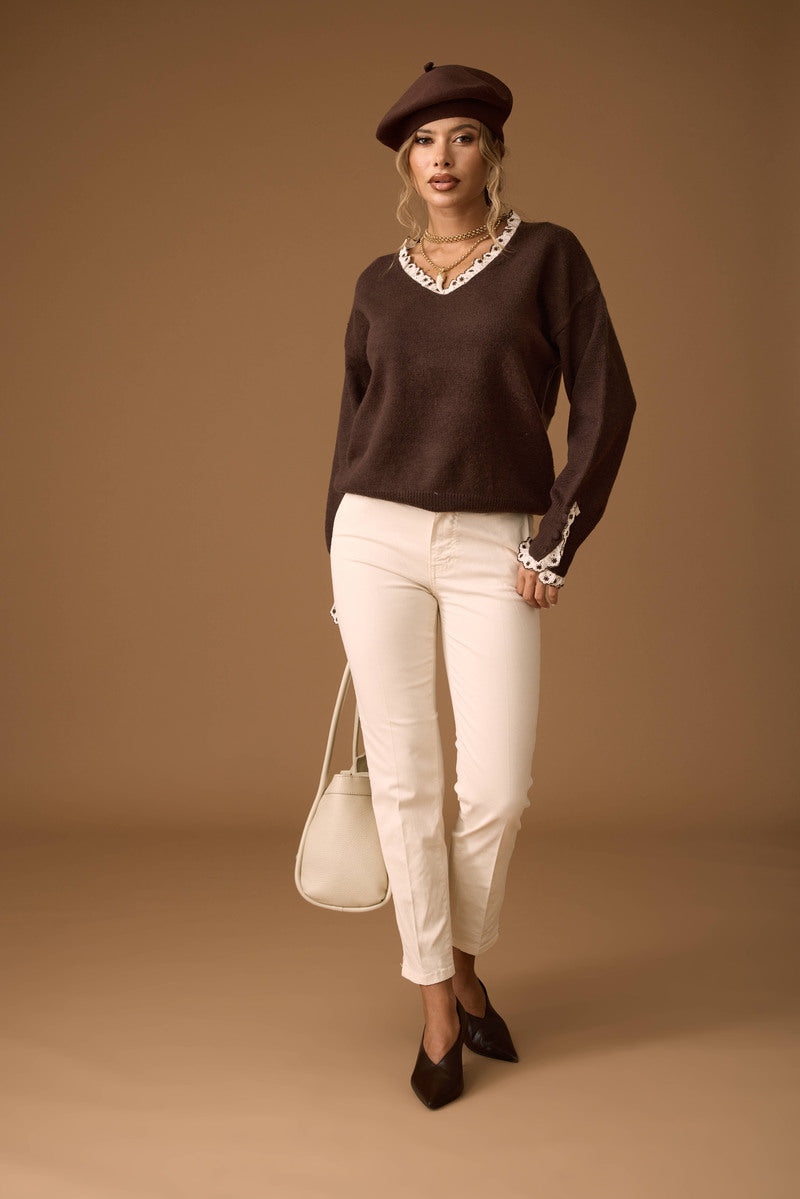 Pantalone Basic burro|Colore:Burro