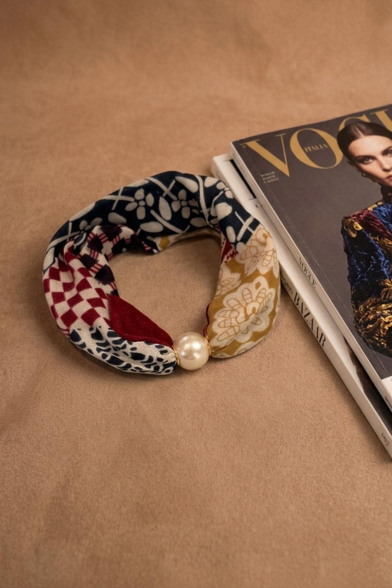 Foulard Patch borgogna|Colore:Borgogna