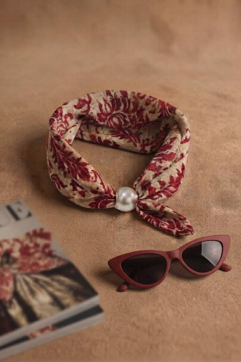 Foulard Baroque beige|Colore:Beige