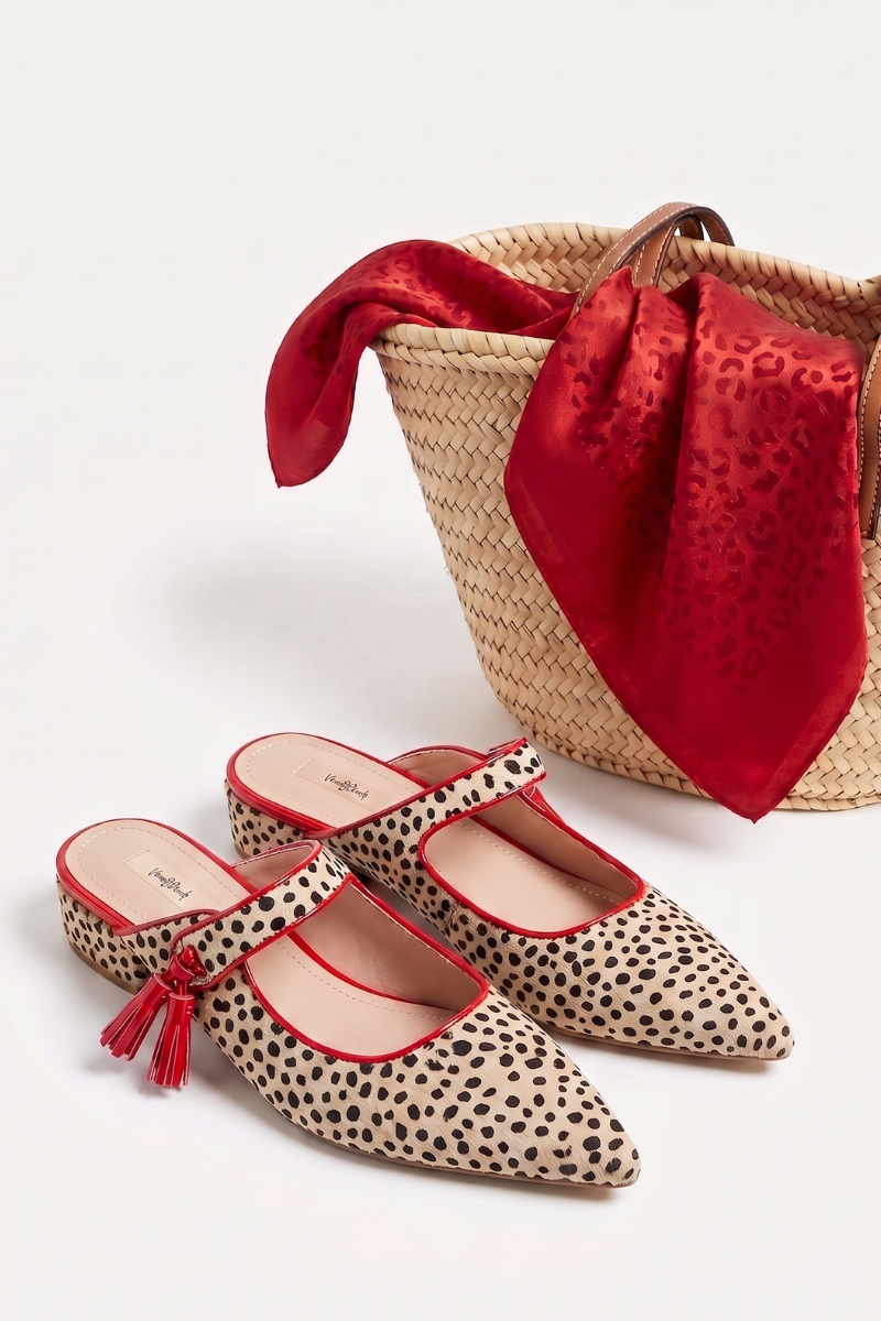 Slingback Animalier beige|Colore:Beige
