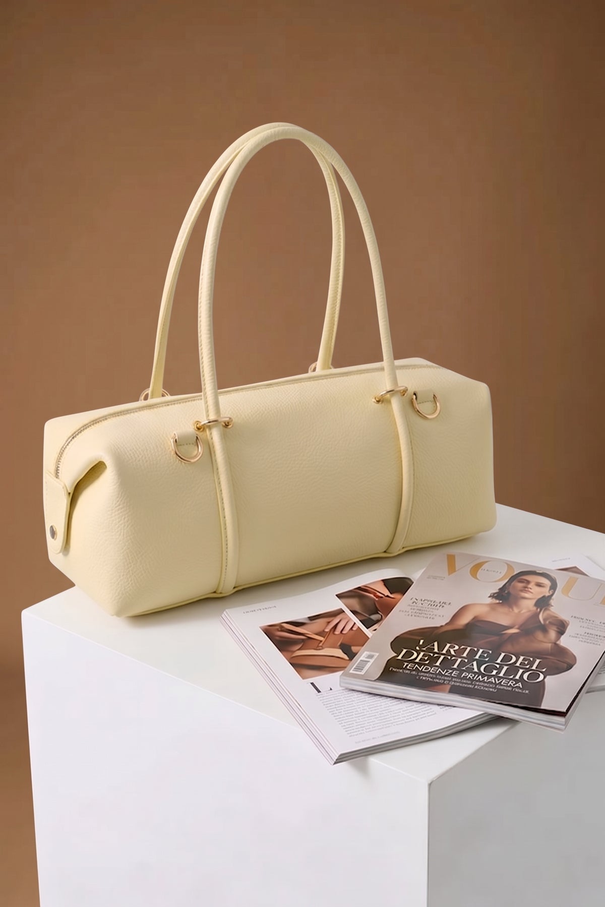 Borsa In Vera Pelle Sophie giallo|Colore:Giallo