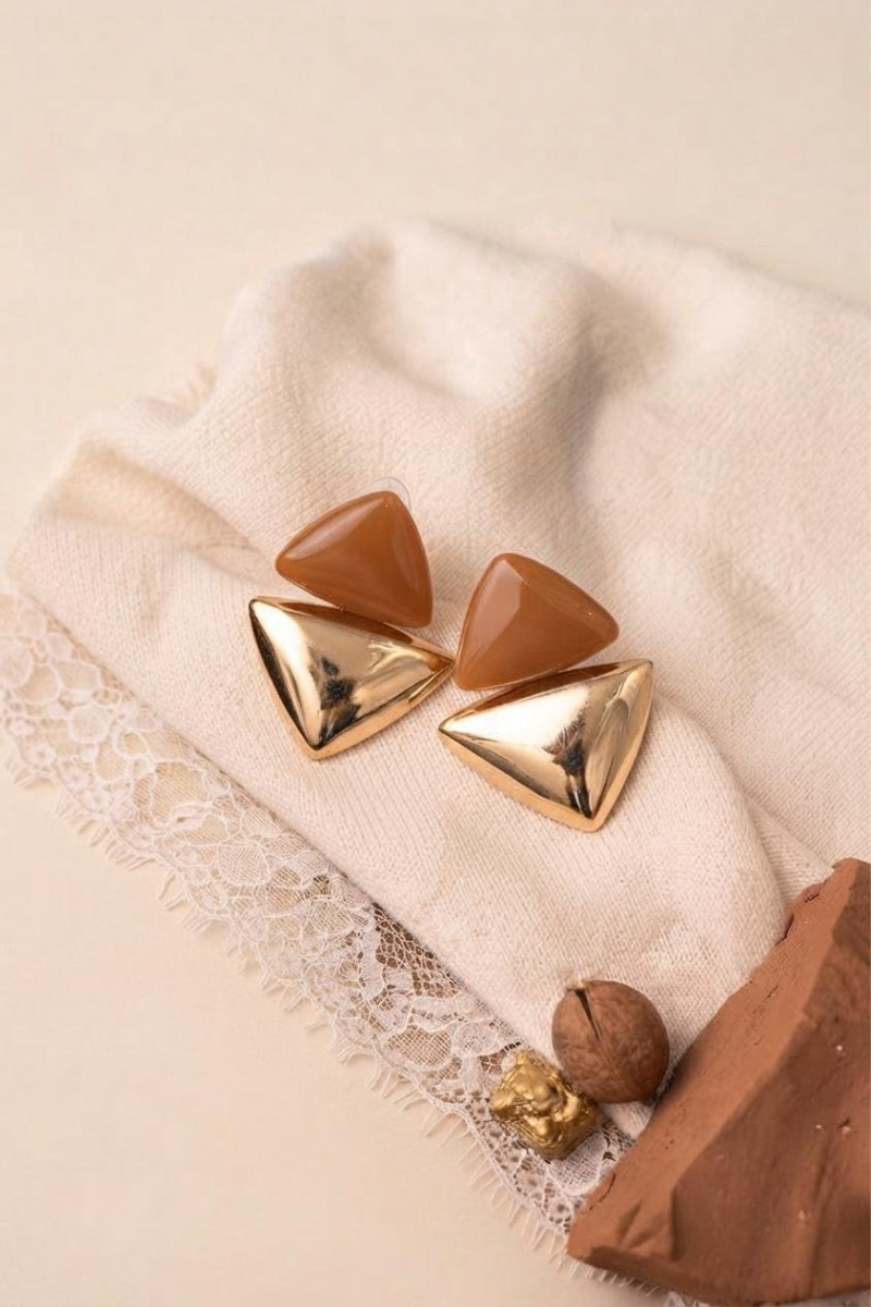 Orecchini Triangle oro|Colore:Oro