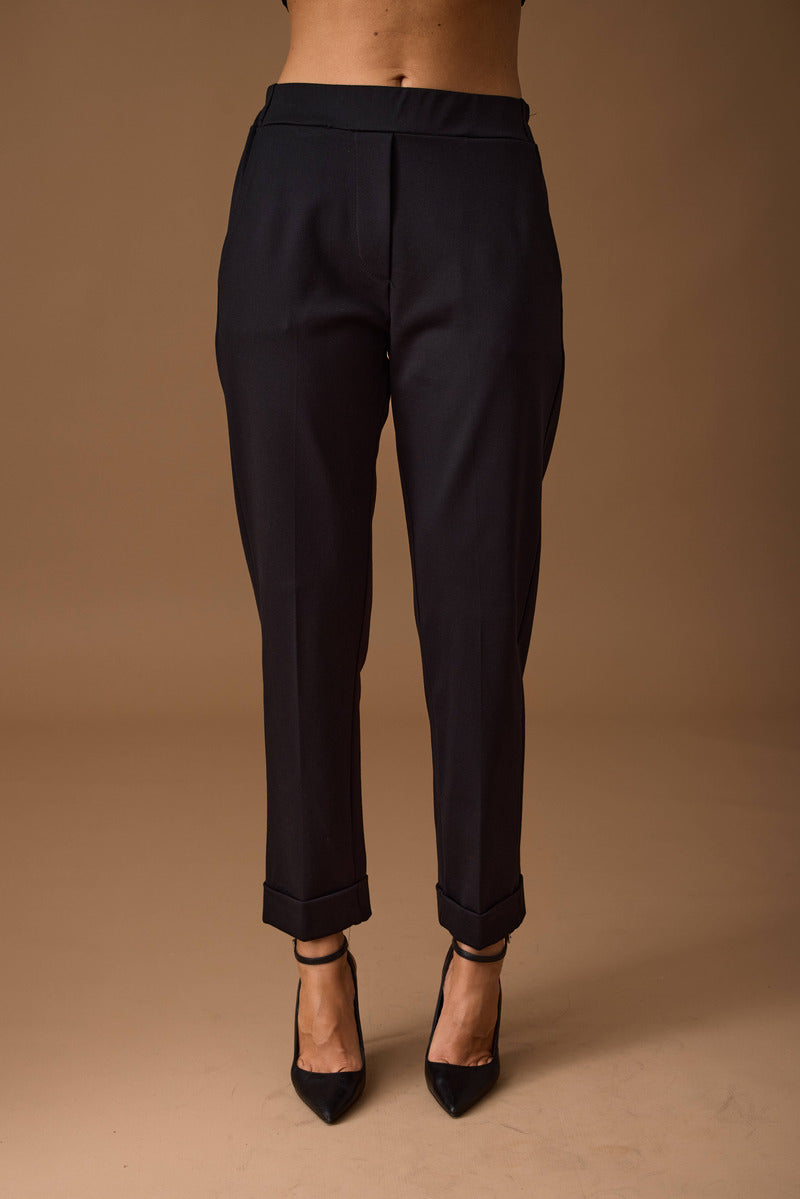 Pantalone Punto Milano nero|Colore:Nero
