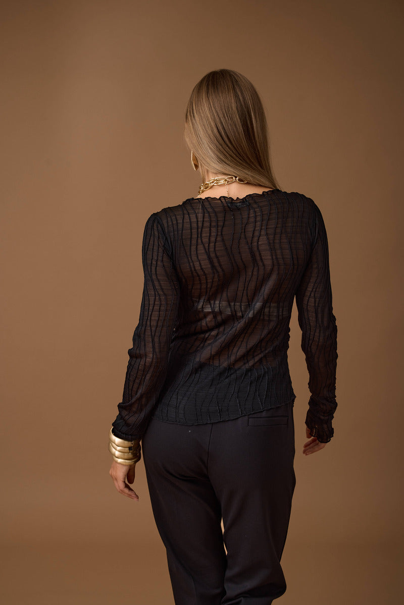 Maglia Labirinth nero|Colore:Nero