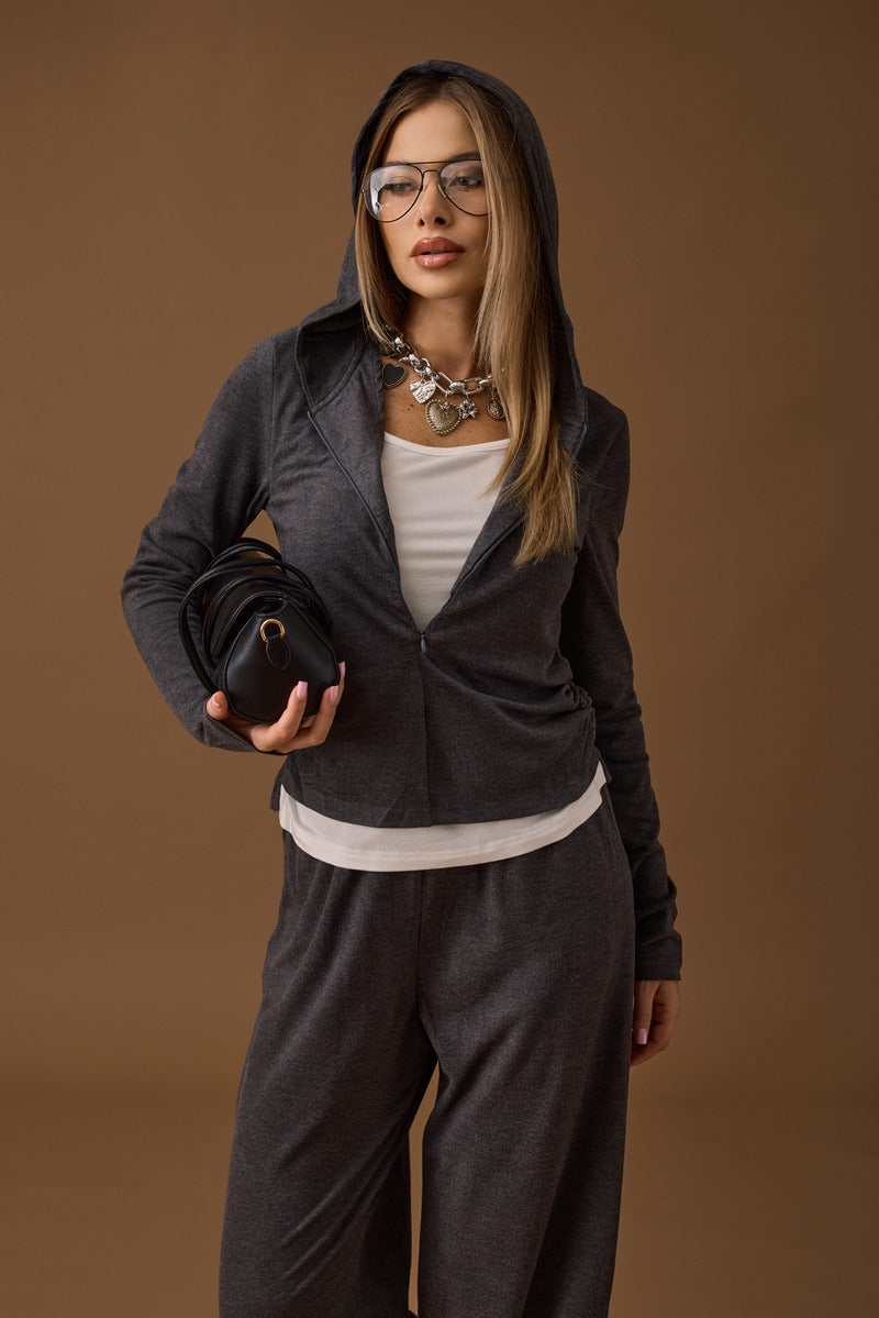 Cooridinato Tuta Amber grigio|Colore:Grigio