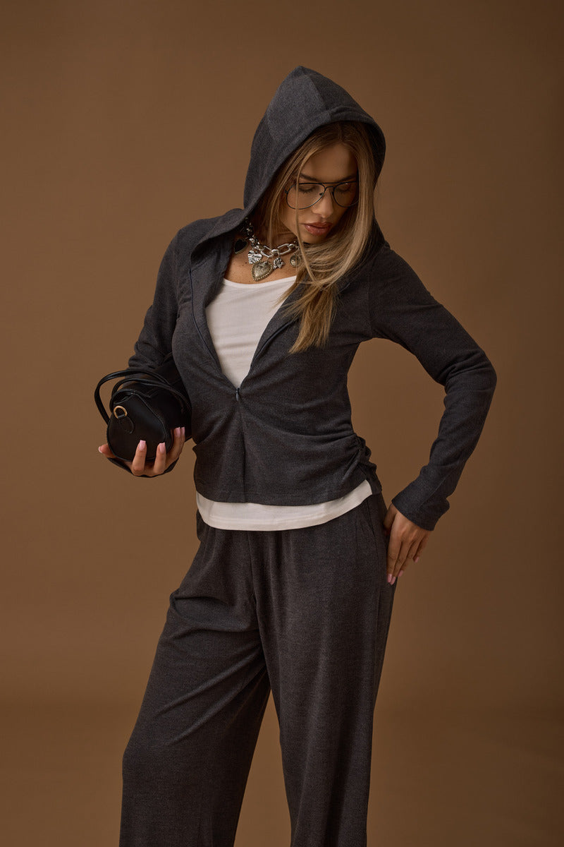 Cooridinato Tuta Amber grigio|Colore:Grigio