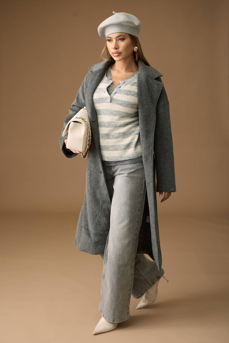 Jeans Dritto denim grigio|Colore:Denim grigio