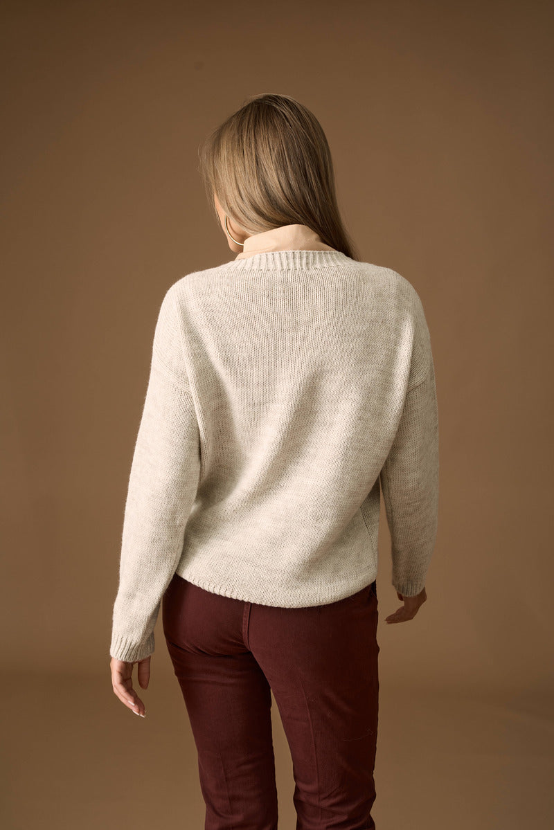 Pull Teddy gesso|Colore:Gesso