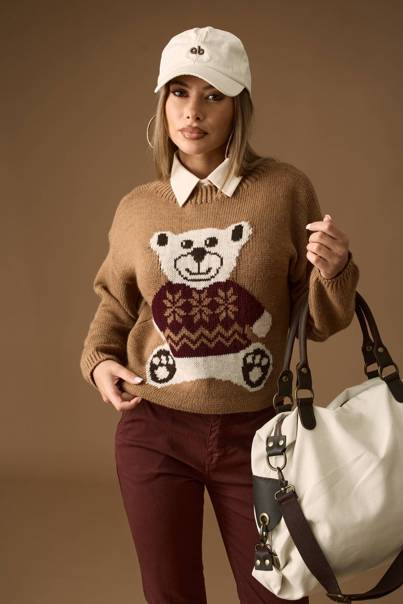 Pull Teddy cammello|Colore:Cammello