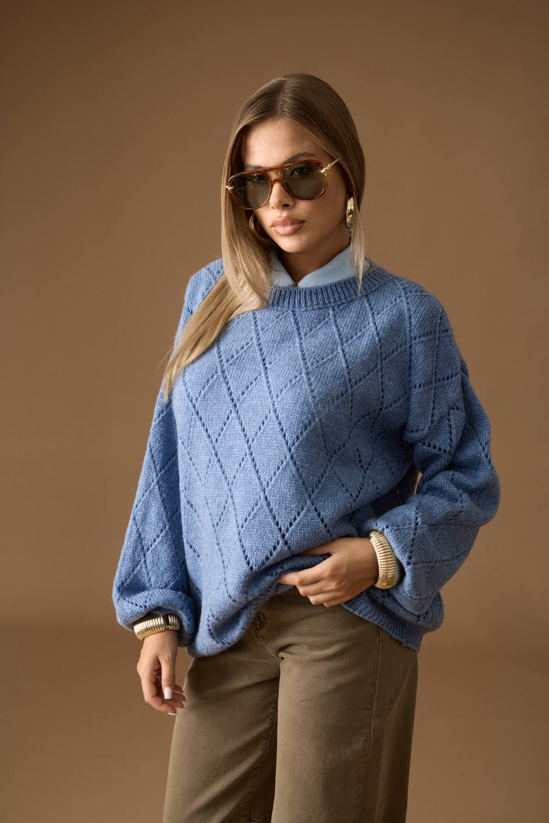 Pull Rombi Avion|Colore:Avion
