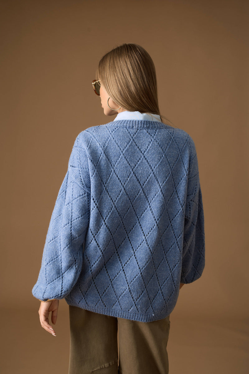 Pull Rombi Avion|Colore:Avion