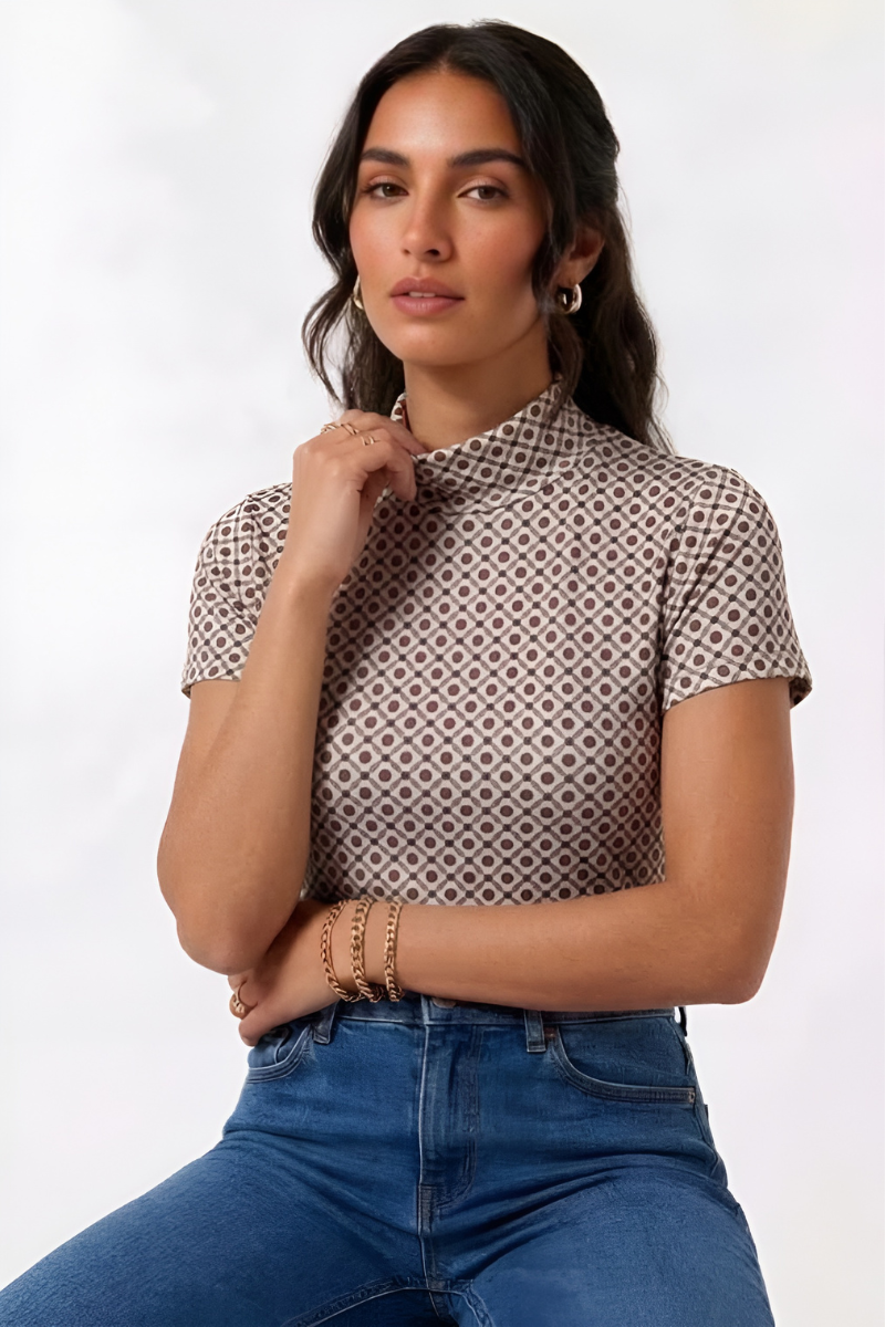 Maglia Lupetto Mezza Manica Classic Beige|Colore:Beige