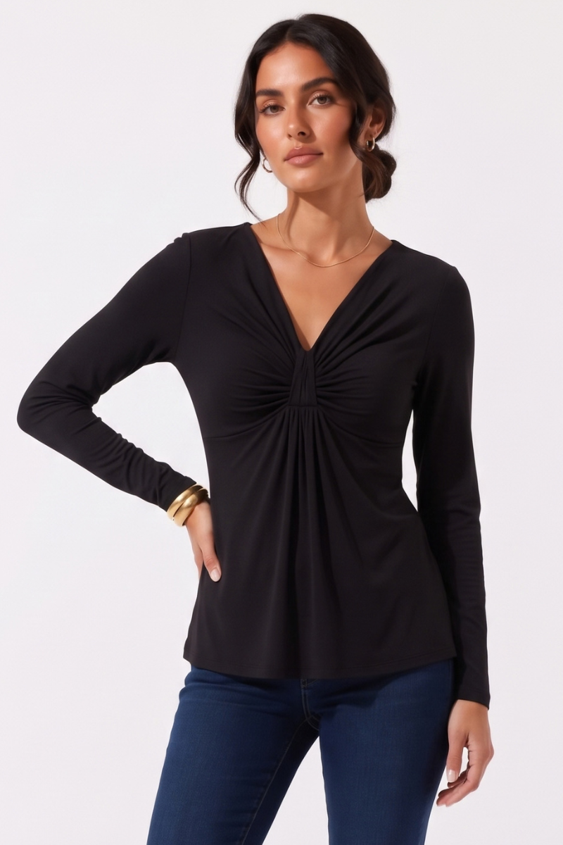 Maglia Nodo nero|Colore:Nero