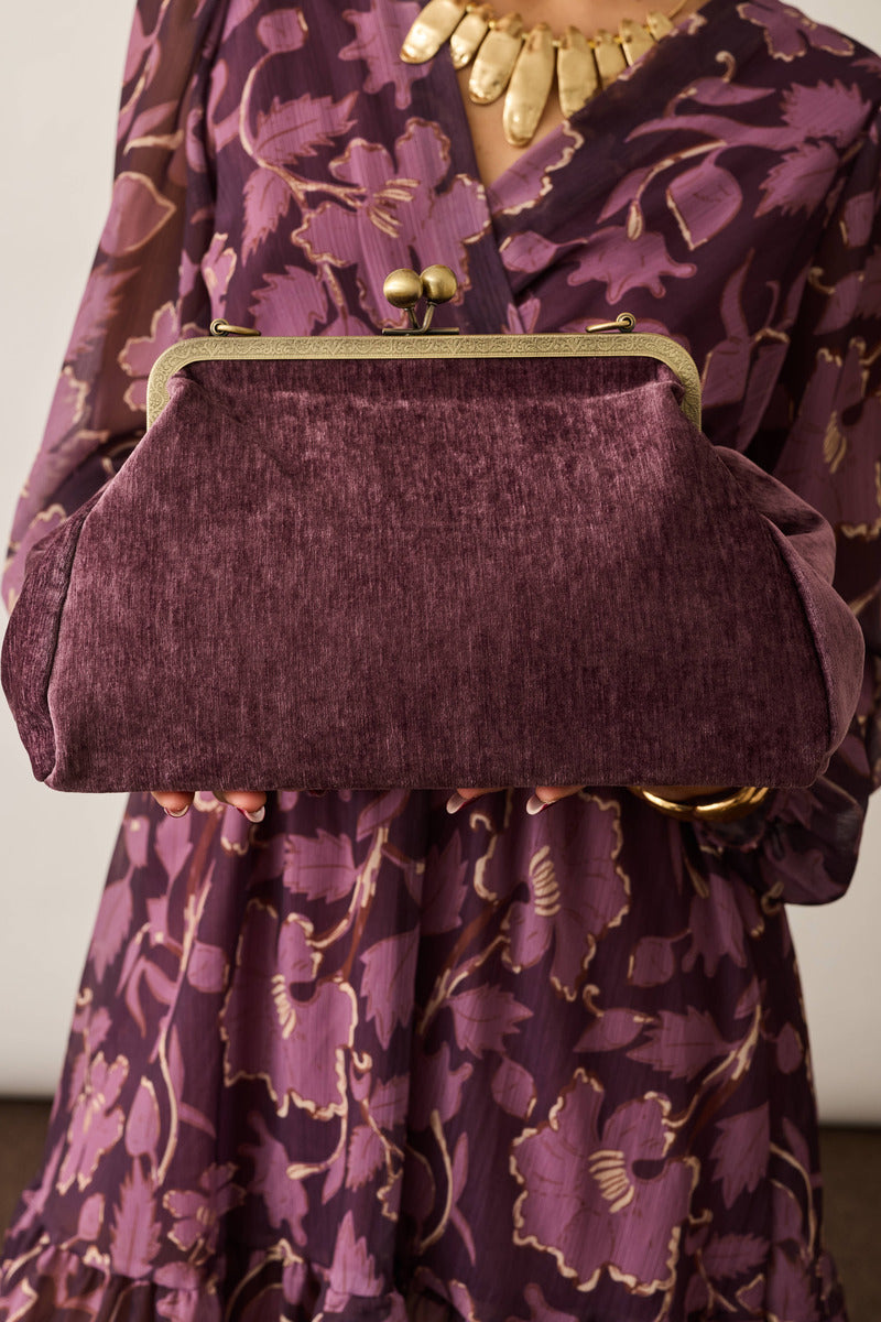 Clutch Epoque borgogna|Colore:Borgogna