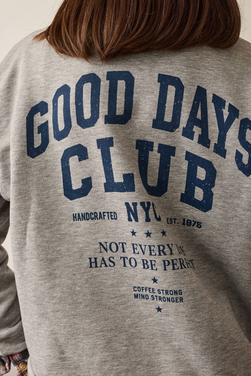 Felpa Good Days grigio|Colore:Grigio