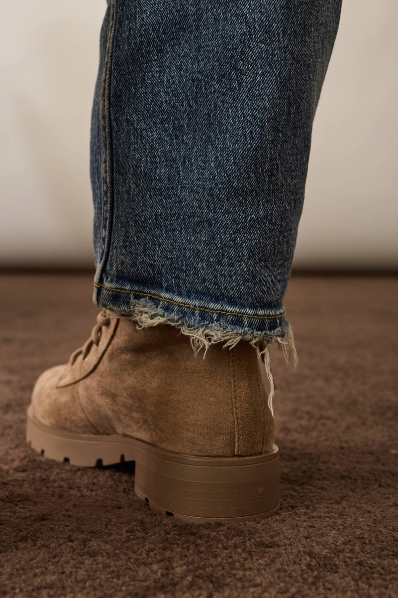 Jeans Carrot Strappi denim|Colore:Denim