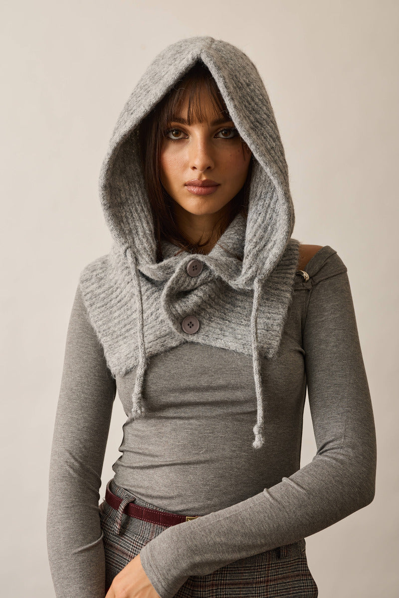Balaclava Lana grigio|Colore:Grigio