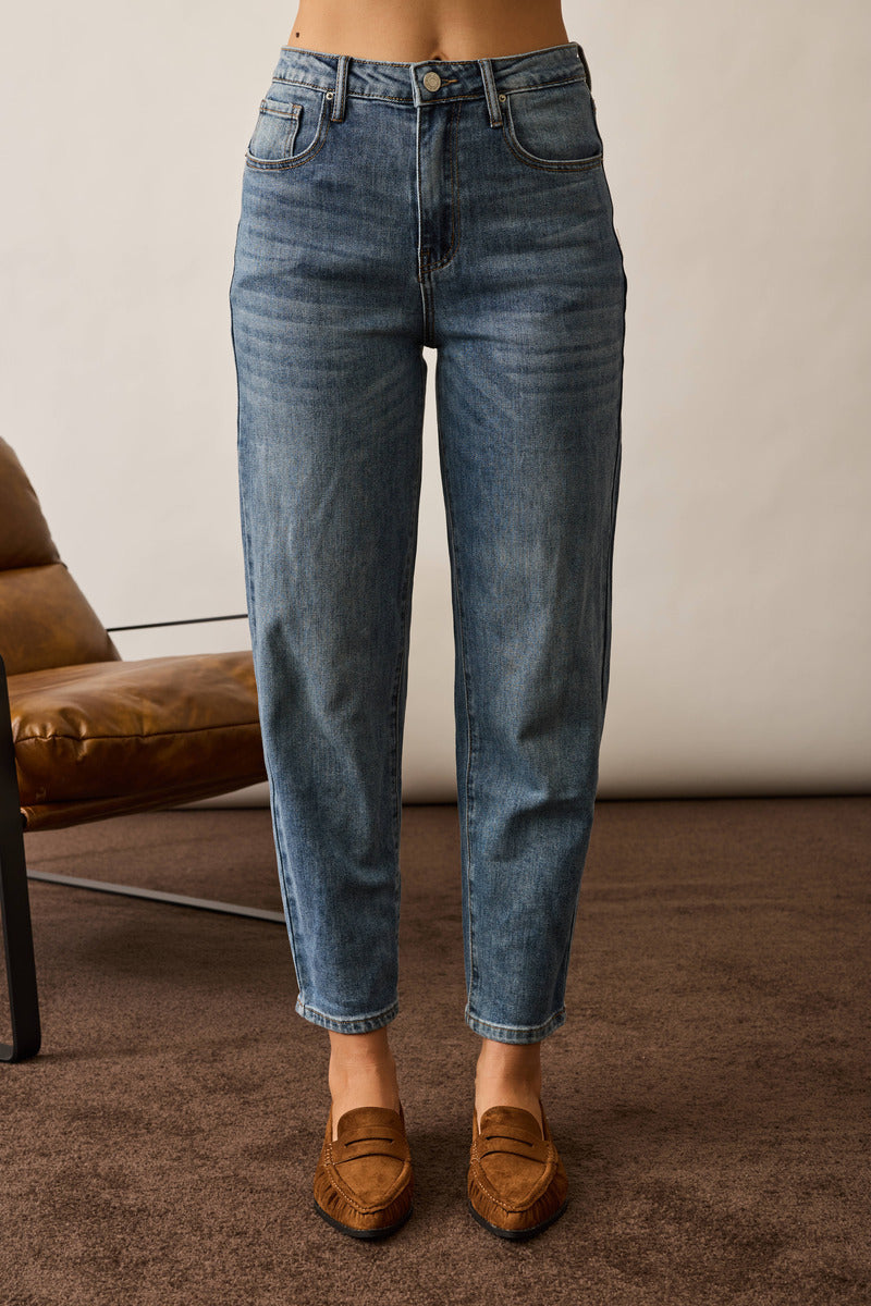 Jeans Carrot Fit denim|Colore:Denim