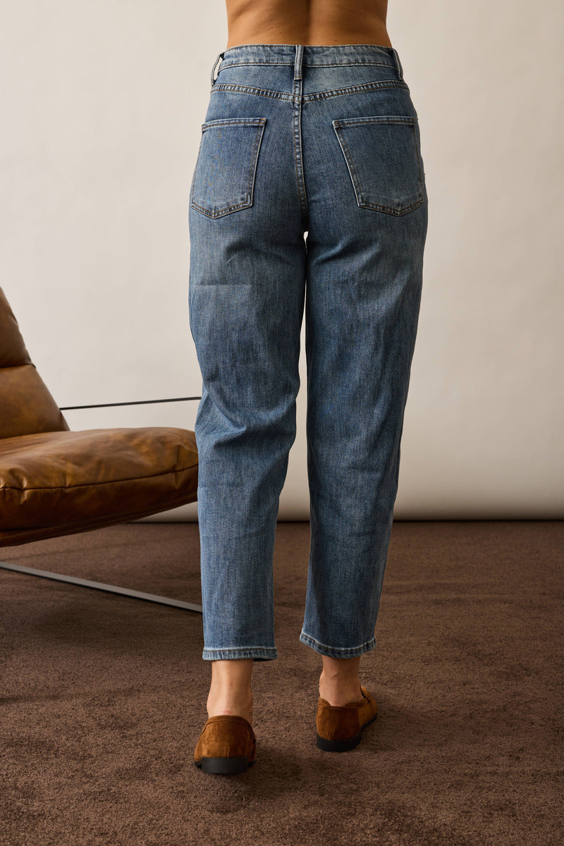 Jeans Carrot Fit denim|Colore:Denim